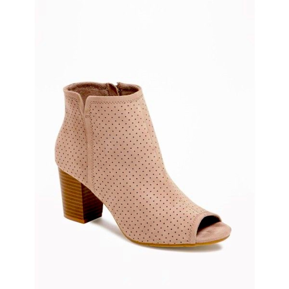 EUC Old Navy peep toe booties